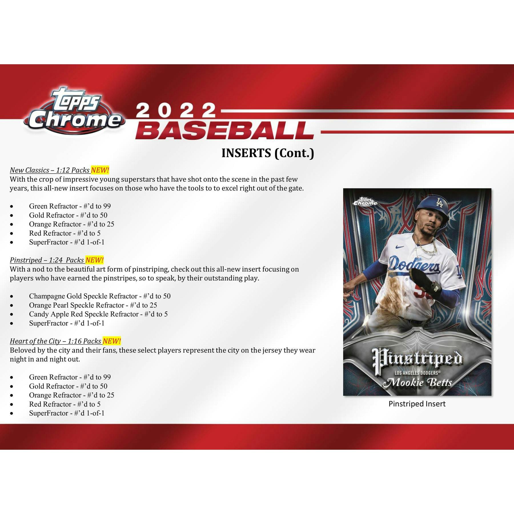 2022 Topps Chrome Baseball Hobby Box (Reed Buy)