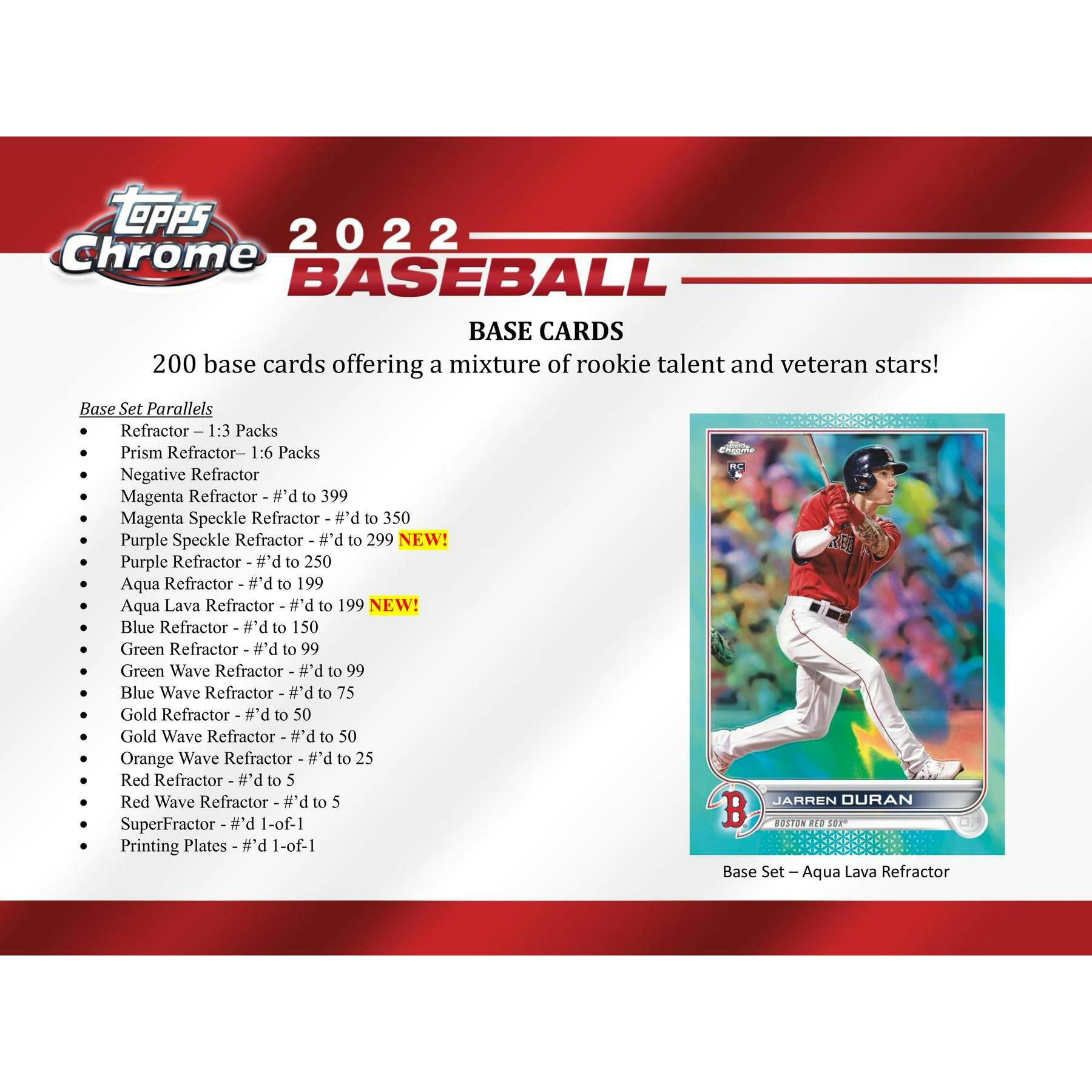 2022 Topps Chrome Baseball Hobby Jumbo Box