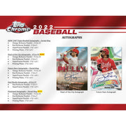 2022 Topps Chrome Baseball Hobby Jumbo Box