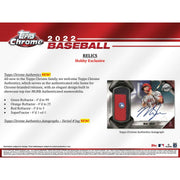 2022 Topps Chrome Baseball Hobby Jumbo Box