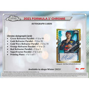 2021 Topps Chrome F1 Formula 1 Racing Hobby Box