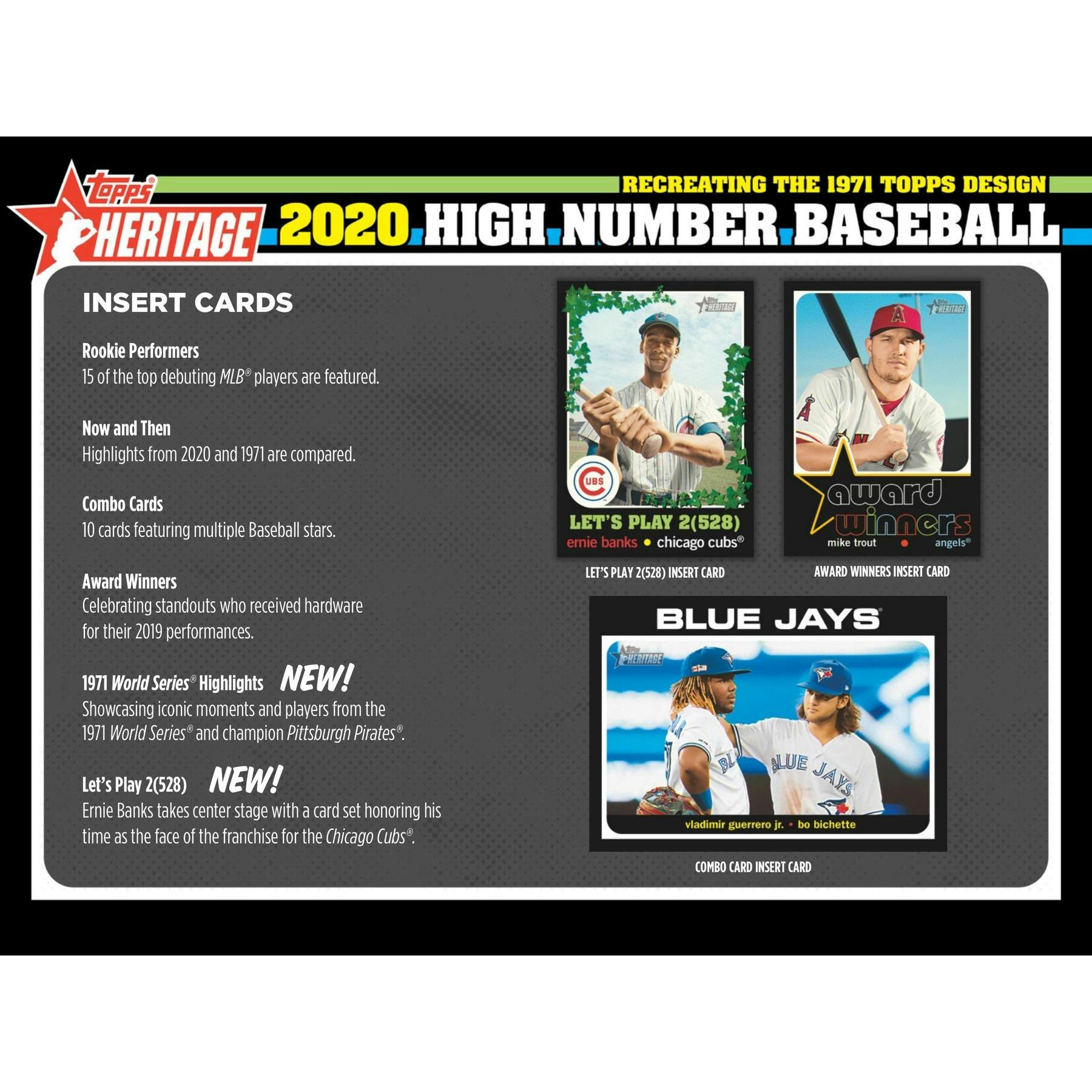 2020 Topps Heritage High Number Baseball Hobby 12-Box Case