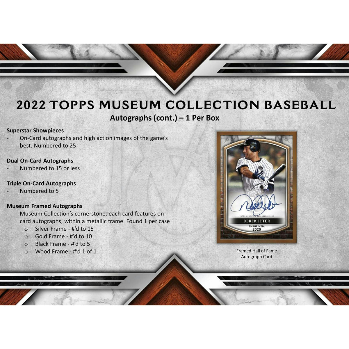 2022 Topps Museum Collection Baseball Hobby Box
