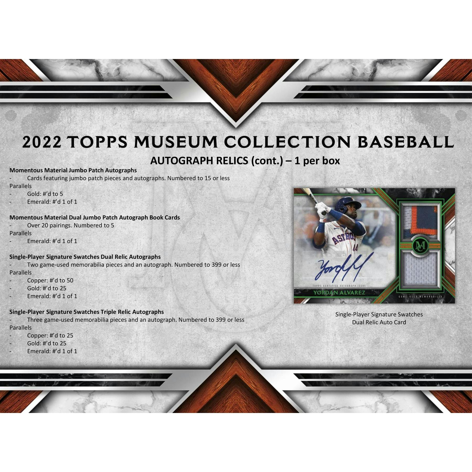 2022 Topps Museum Collection Baseball Hobby Box