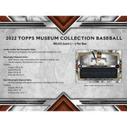 2022 Topps Museum Collection Baseball Hobby Box