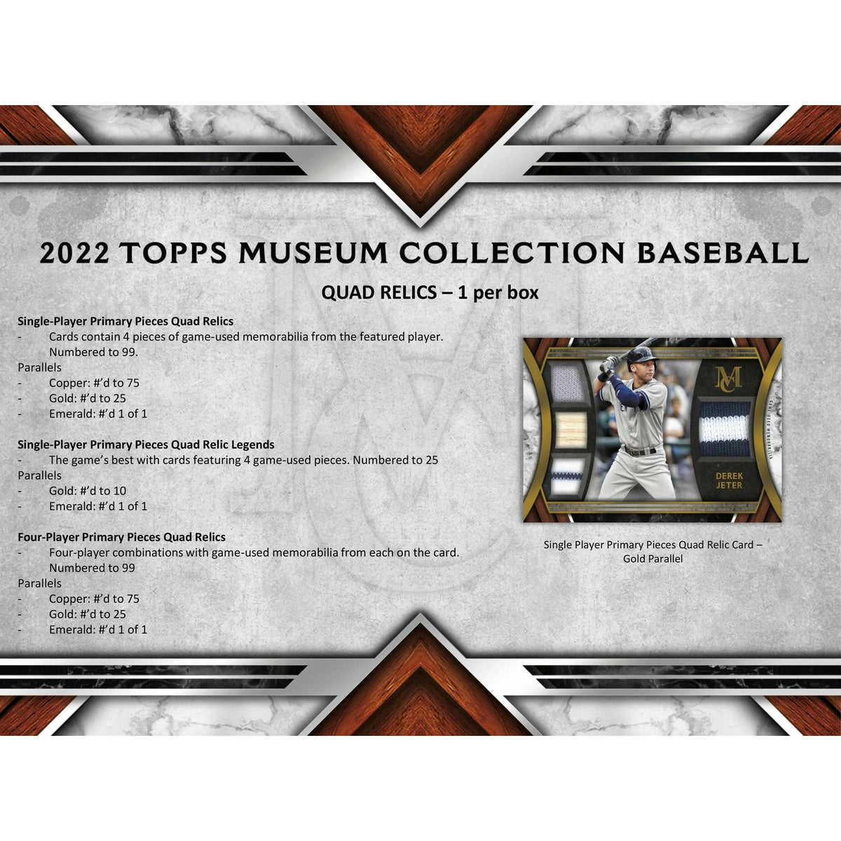 2022 Topps Museum Collection Baseball Hobby Box