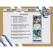 2021 Topps Pro Debut Baseball Hobby Box