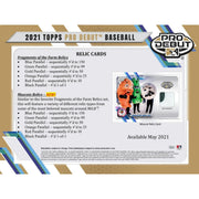 2021 Topps Pro Debut Baseball Hobby Box
