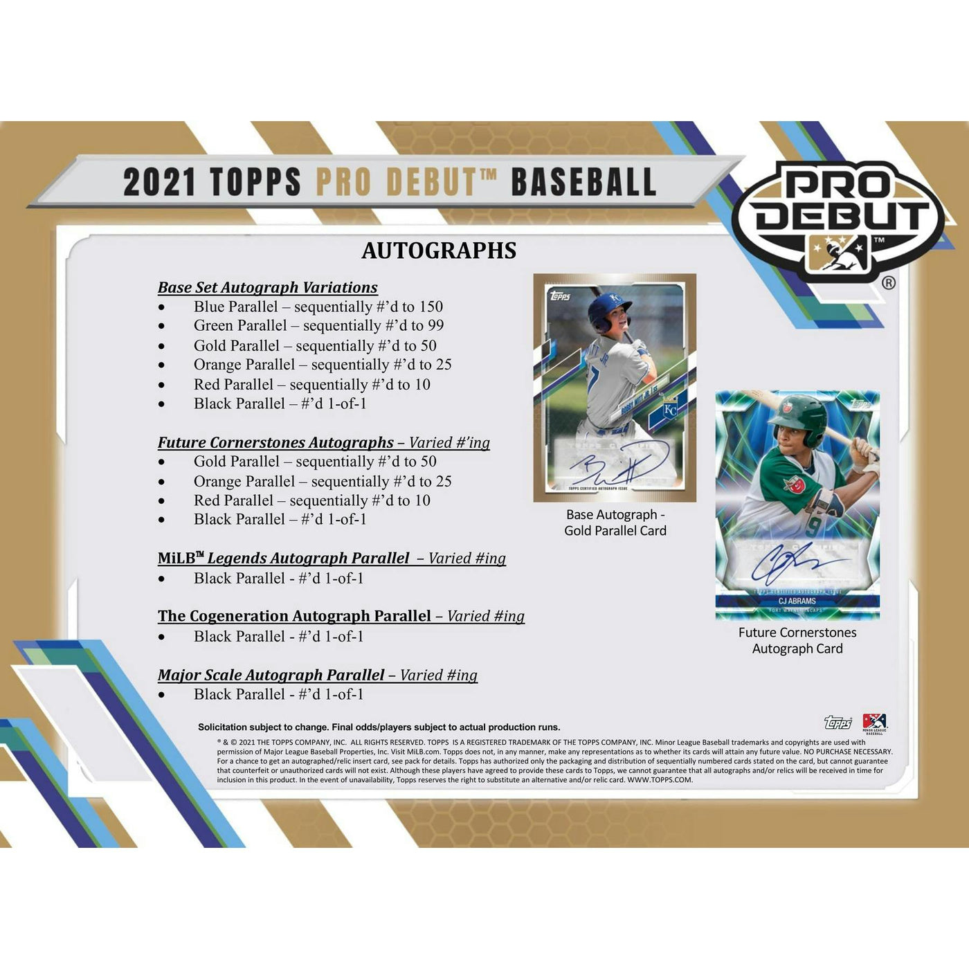2021 Topps Pro Debut Baseball Hobby Jumbo 8-Box Case