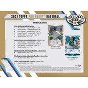 2021 Topps Pro Debut Baseball Hobby Jumbo 8-Box Case