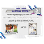 2021 Topps Series 2 Baseball Hobby Jumbo 6-Box Case