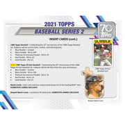 2021 Topps Series 2 Baseball Hobby Jumbo 6-Box Case