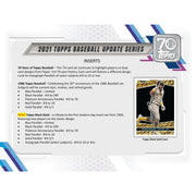 2021 Topps Update Series Baseball Hobby Jumbo 6-Box Case