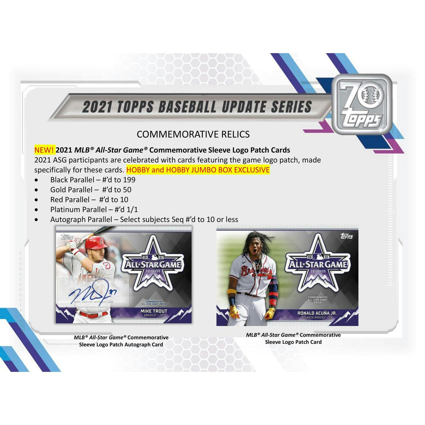 2021 Topps Update Series Baseball Hobby 12-Box Case