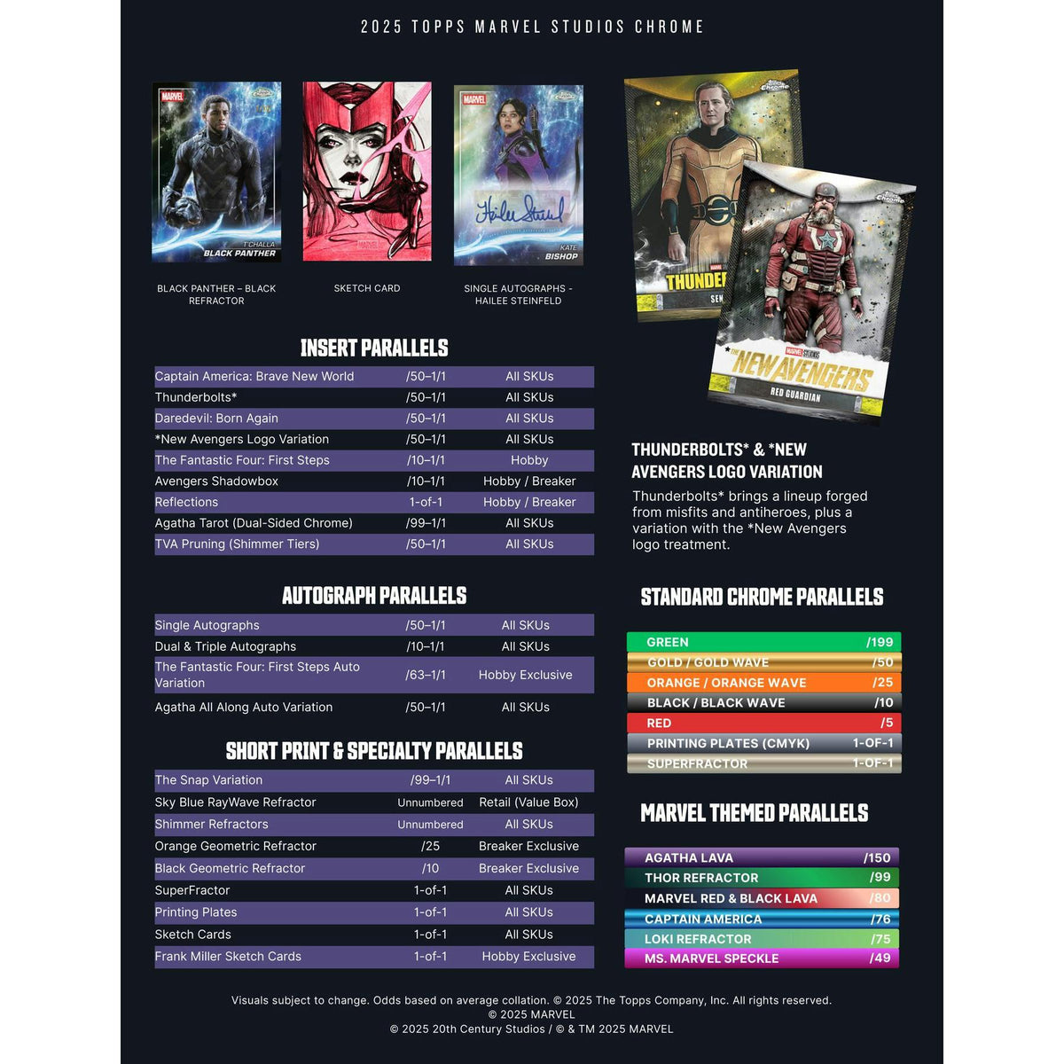 2025 Topps Marvel Studios Chrome Hobby Box