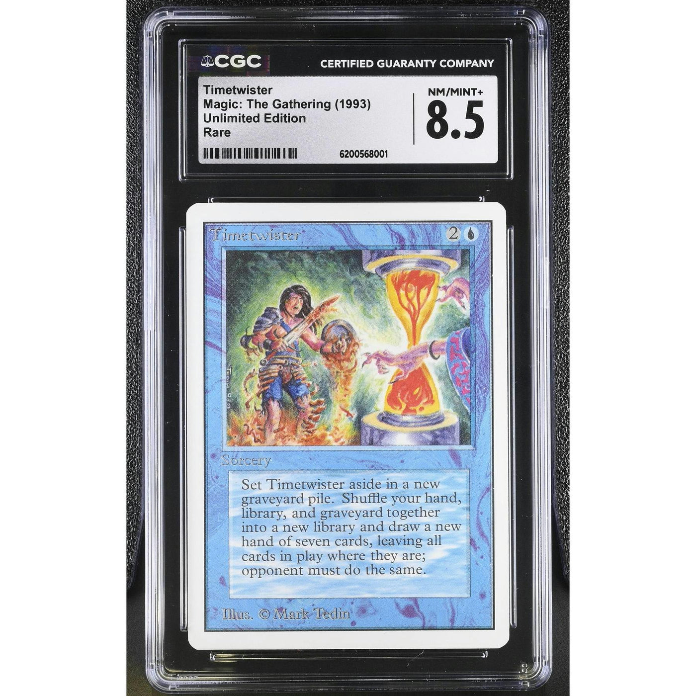 Magic the Gathering Unlimited Timetwister CGC 8.5 NEAR MINT NM