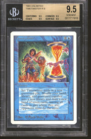 Magic the Gathering Unlimited Timetwister BGS 9.5 GEM MINT QUADS - POP 10 QUAD