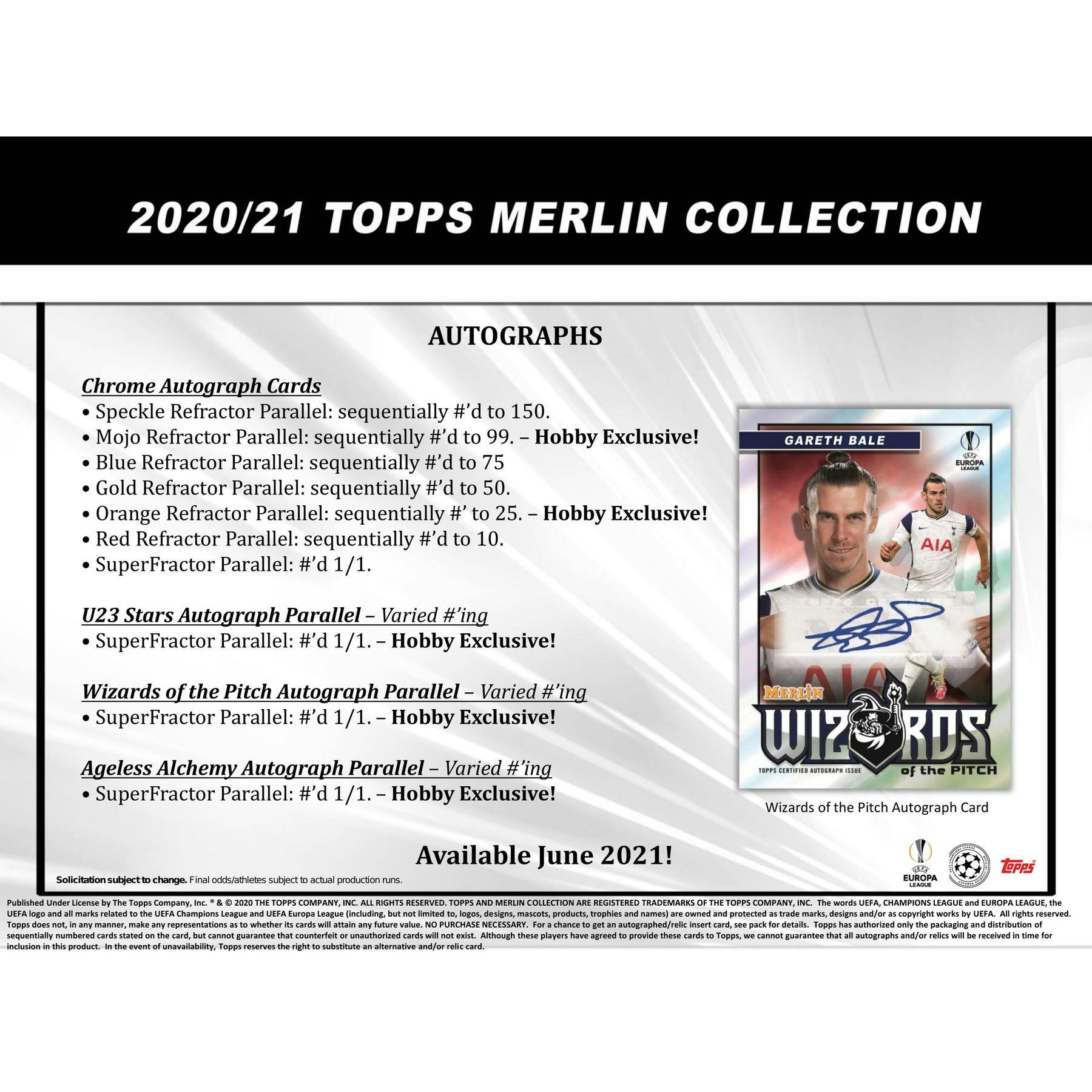 2020/21 Topps Merlin Chrome Soccer Hobby Box
