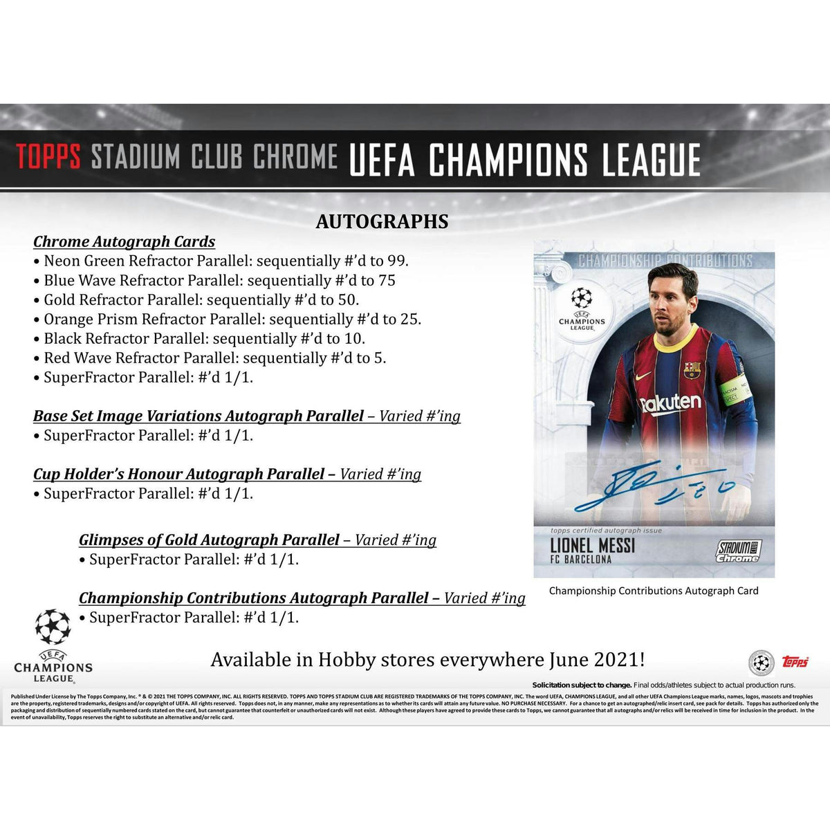 2020/21 Topps UEFA Stadium Club Chrome Soccer Hobby Box