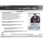 2020/21 Topps UEFA Stadium Club Chrome Soccer Hobby Box
