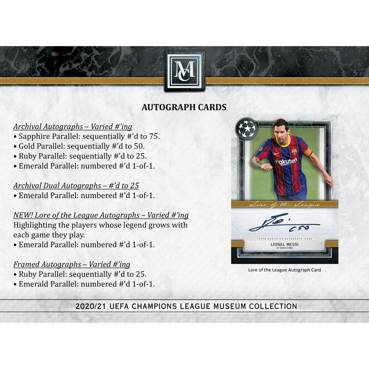 2020/21 Topps UEFA Champions League Museum Collection Soccer Hobby Box