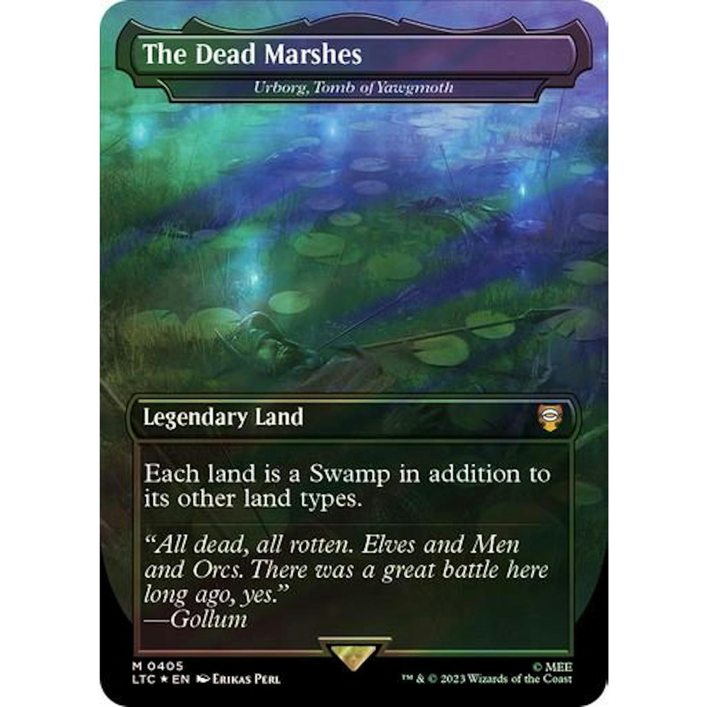 Magic the Gathering LOTR SURGE FOIL The Dead Marshes Urborg, Tomb of Yawgmoth NEAR MINT NM