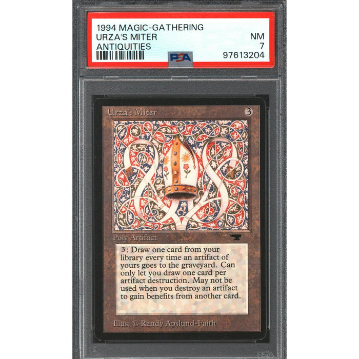 Magic the Gathering Antiquities Urza's Miter PSA 7 LIGHTLY PLAYED LP