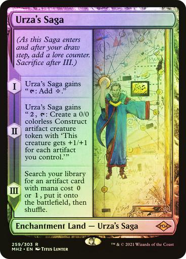 Magic the Gathering Modern Horizons 2 FOIL Urza's Saga LIGHTLY PLAYED LP