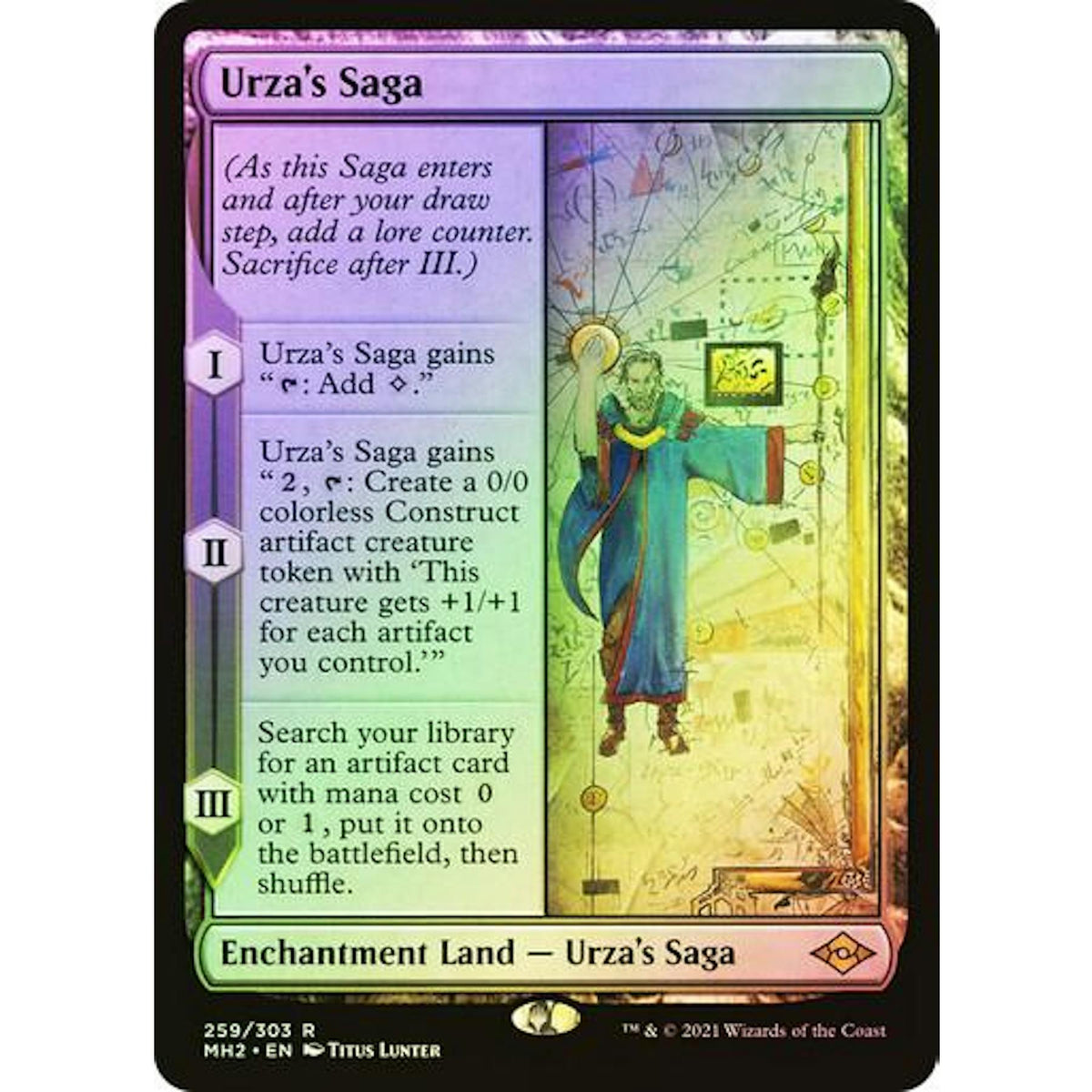 Magic the Gathering Modern Horizons 2 FOIL Urza's Saga LIGHTLY PLAYED LP