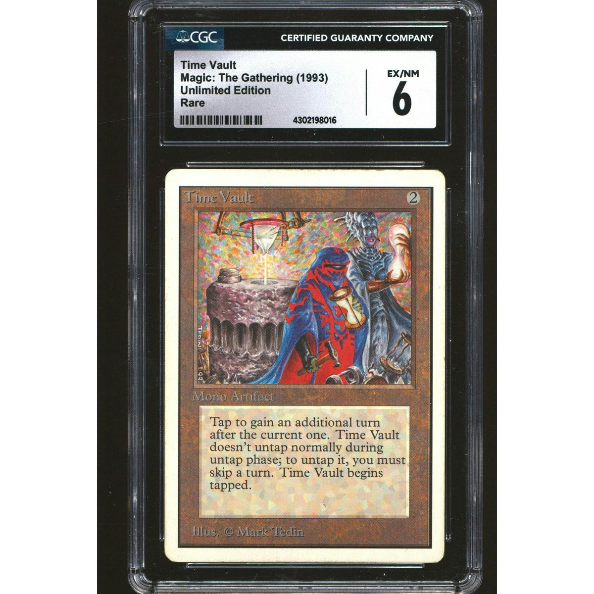Magic the Gathering Unlimited Time Vault CGC 6 MODERATELY PLAYED MP