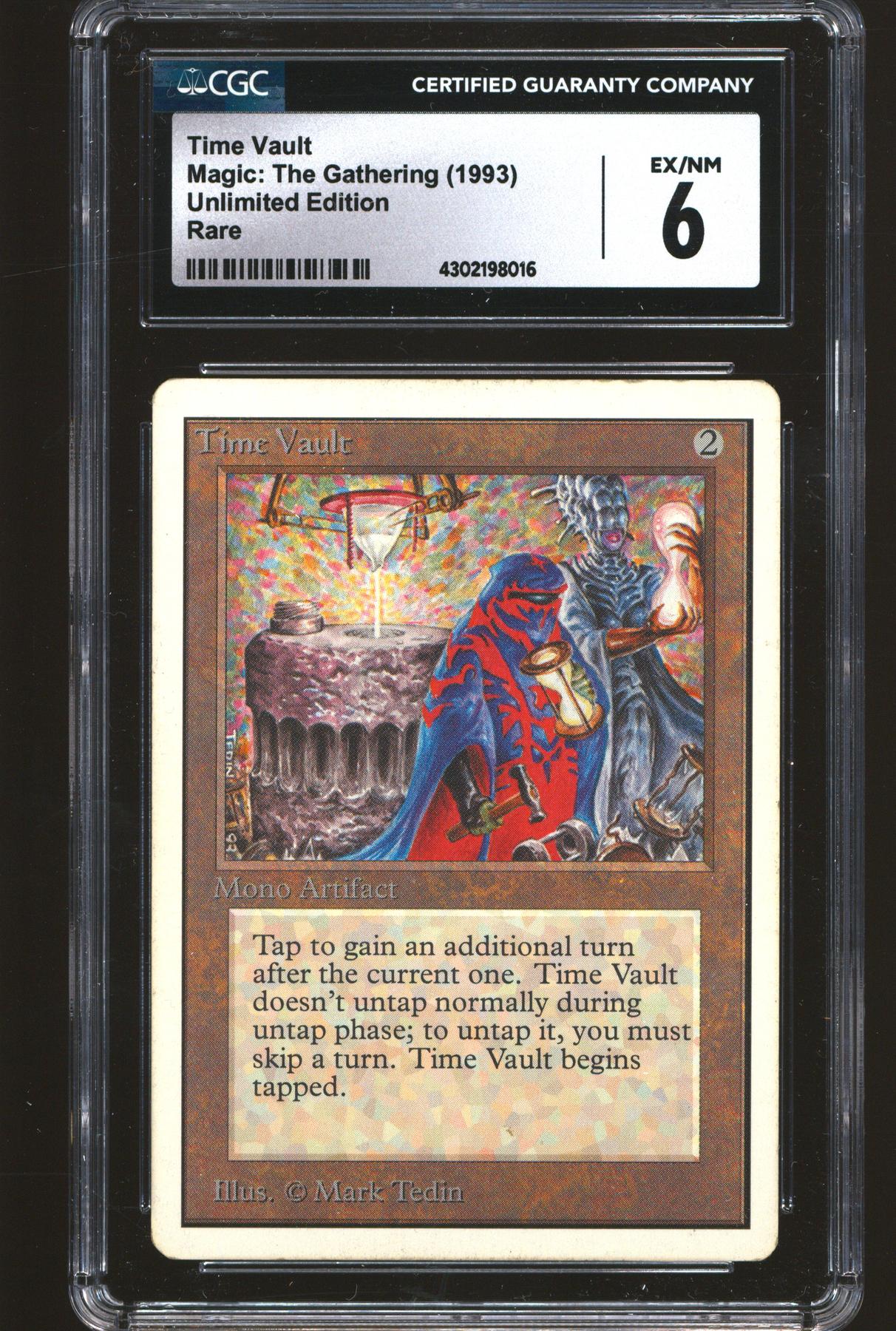 Magic the Gathering Unlimited Time Vault CGC 6 MODERATELY PLAYED MP