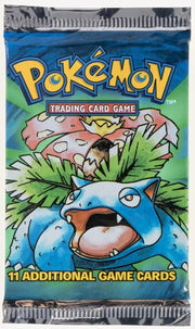 WOTC Pokemon Base Set 1 Unlimited Booster Pack UNWEIGHED UNSEARCHED Venusaur Art