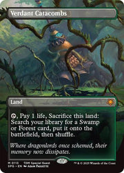 Magic the Gathering Special Guests BORDERLESS Verdant Catacombs 0113 NEAR MINT NM