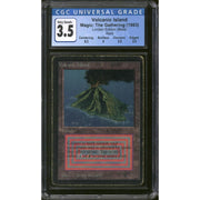 Magic the Gathering Beta Volcanic Island CGC 3.5 Pedigree MP HP #16