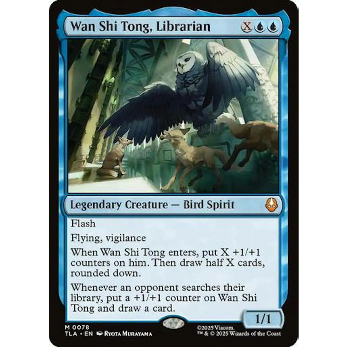 Magic the Gathering Avatar the Last Airbender Wan Shi Tong, Librarian NEAR MINT NM