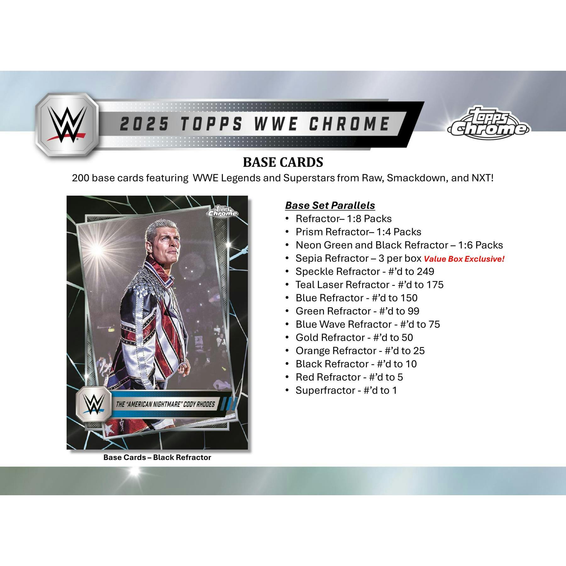 2025 Topps Chrome WWE Wrestling Blaster Box