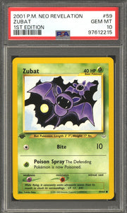 Pokemon Neo Revelation 1st Edition Zubat 59/64 PSA 10 GEM MINT